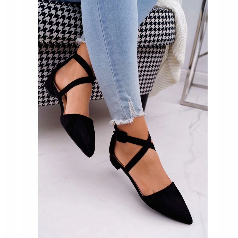 PS1 Naisten mokkanahkabalerit Spitz Black Vontaressa musta 1