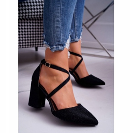 SEA Naisten Avokkaat Kantapää Glitter Musta Perset monivärinen 2