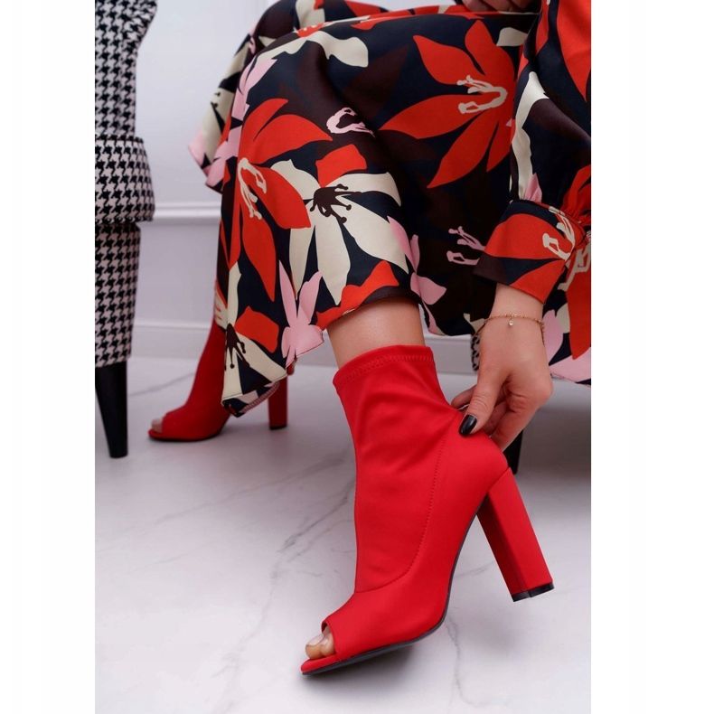 PS1 Naisten nilkkurit Lycra Open Toes Red ensin punainen 1