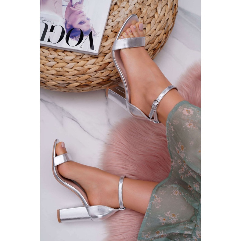 SEA Classic Silver Fiji Naisten sandaalit kantapäässä harmaa 1