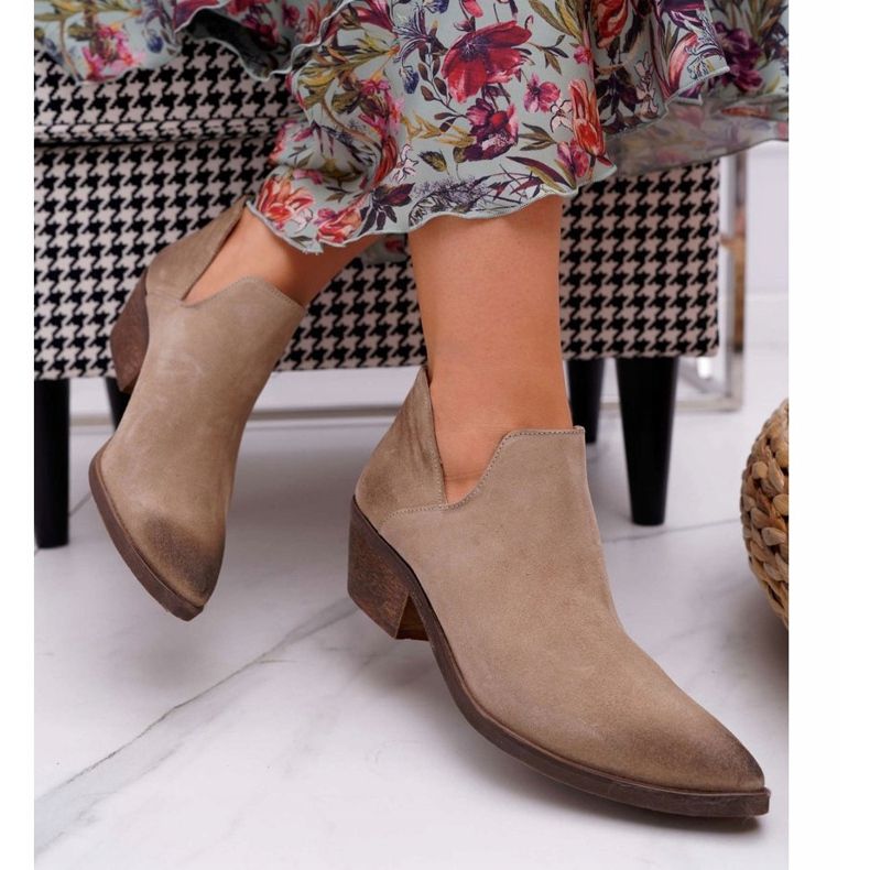 Nicole Naisten saappaat Beige Spring Nahka Anabella 2