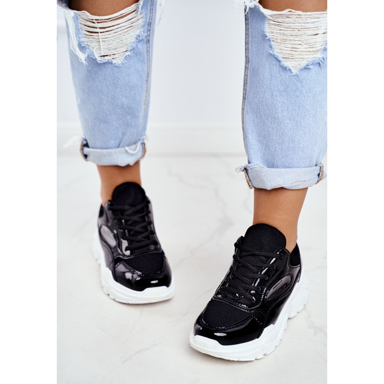 BUGO Naisten urheilukengät, lakatut musta Wenson 2