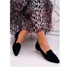 Nicole Naisten Loaferit Suede Nahka Loafers Musta Homny 2