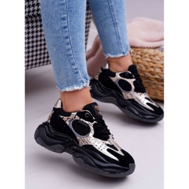 Naisten urheilukengät Big Star, Daniel Lopez, musta ja kulta FF274A524 keltainen 1