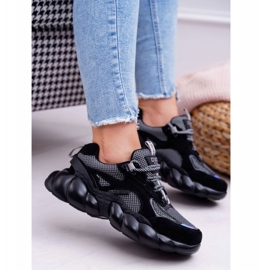 Naisten urheilukengät Big Star, Daniel Lopez, musta harmaa FF274A553 1