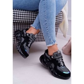 Naisten urheilukengät Big Star, Daniel Lopez, musta harmaa FF274A553 2