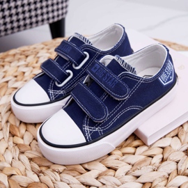 Lasten lenkkarit Big Star Velcro Navy Blue FF374064 tummansininen 1