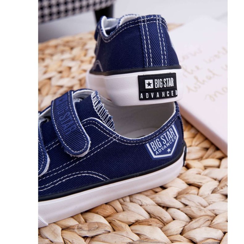 Lasten lenkkarit Big Star Velcro Navy Blue FF374064 tummansininen 2
