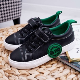 Lasten kengät Tennarit Big Star Velcro Black FF374087 musta 1