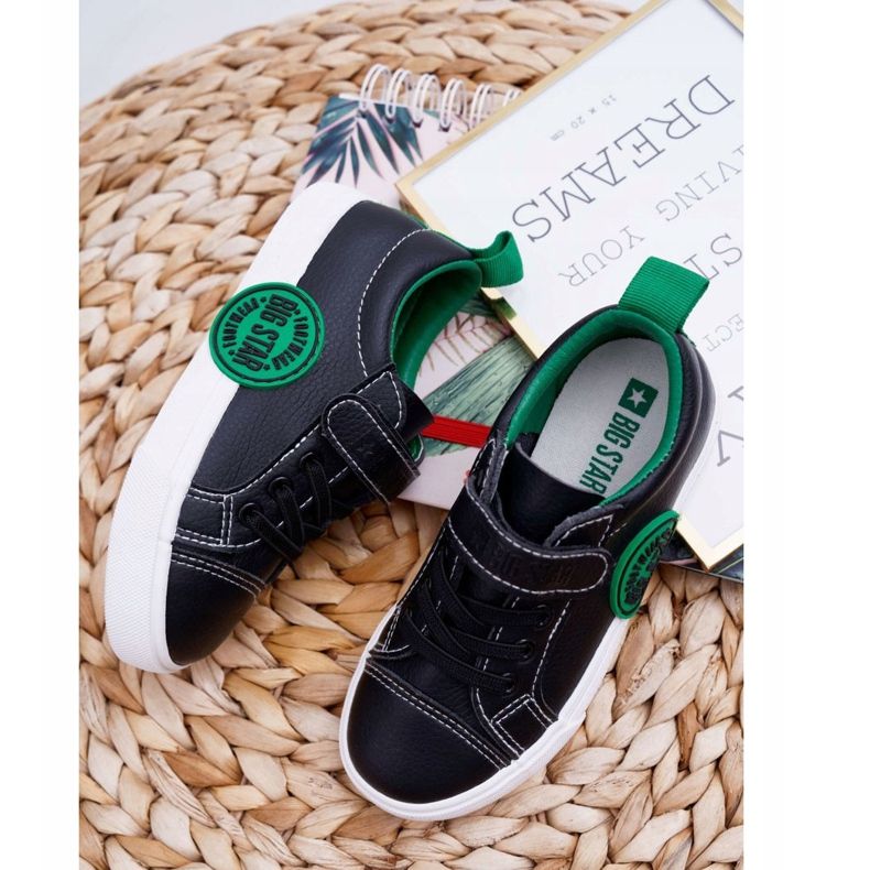 Lasten kengät Tennarit Big Star Velcro Black FF374087 musta 2