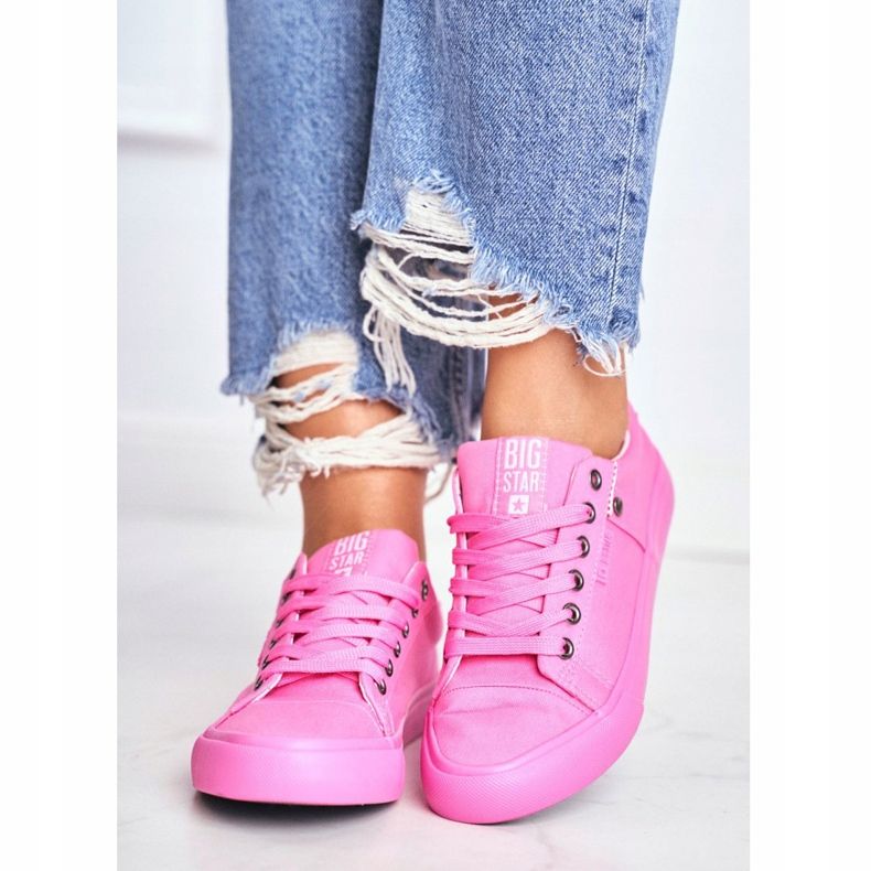 Naisten lenkkarit Big Star Pink AA274509 vaaleanpunainen 2