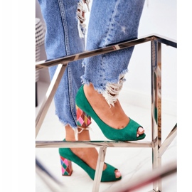 Naisten Avokkaat Sergio Leone Suede Green PB135 Be Mine! vihreä 1