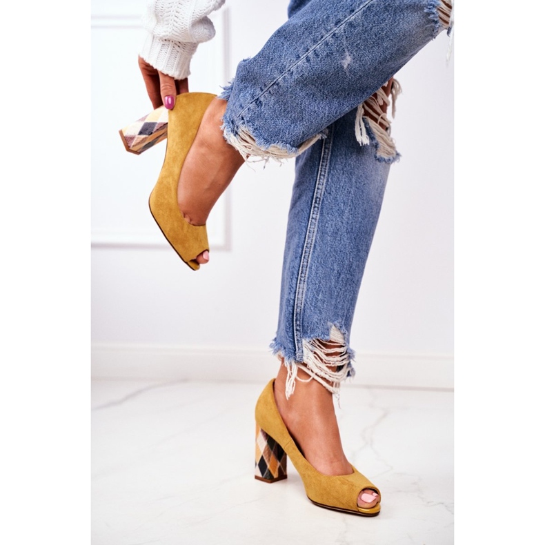 Naisten Avokkaat Sergio Leone Suede Yellow PB135 Be Mine! keltainen 1