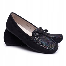 Naisten Loaferit Suede S.Barski A199 Black Wannabe musta 1