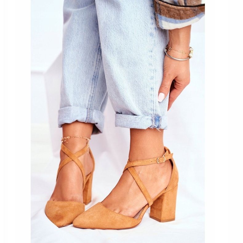 PS1 Naisten pumput kantapäällä Spitz Camel -liikenteessä ruskea 1