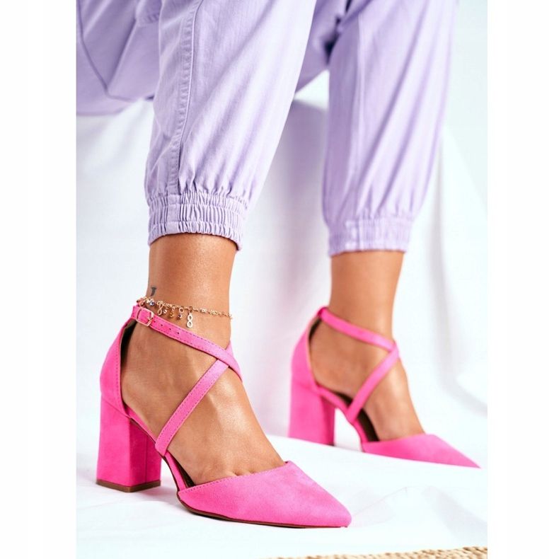 PS1 Naisten Avokkaat Kantapäässä Spitz Pink Neon Traffic -liikenteessä vaaleanpunainen 1