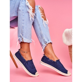 SEA Naisten Espadrilles Navy Blue Flaure tummansininen 2
