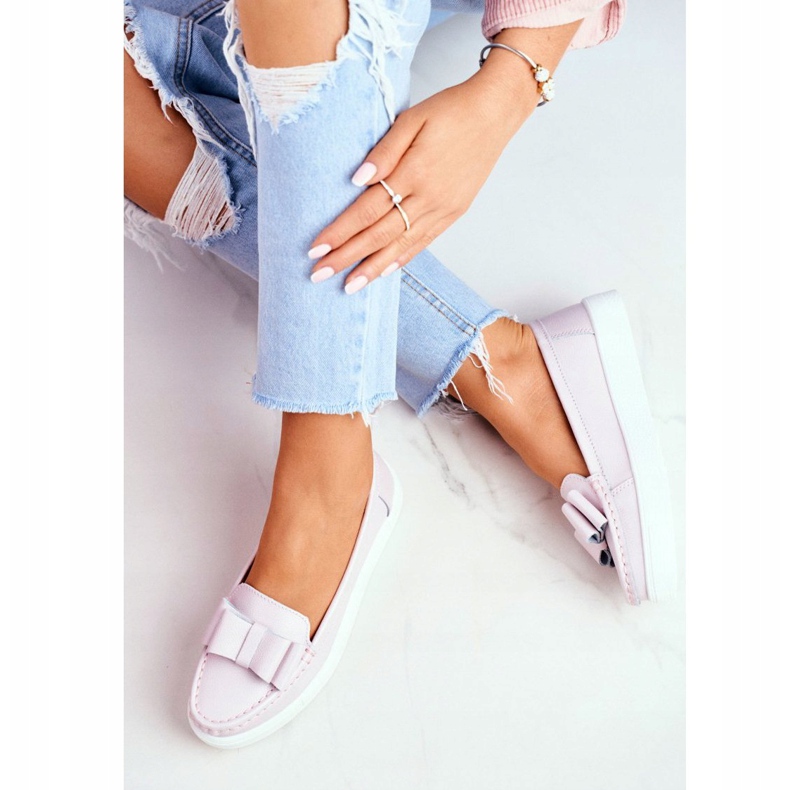 S.Barski Naisten Loaferit Nahkaa Pinkki Lovren vaaleanpunainen 2