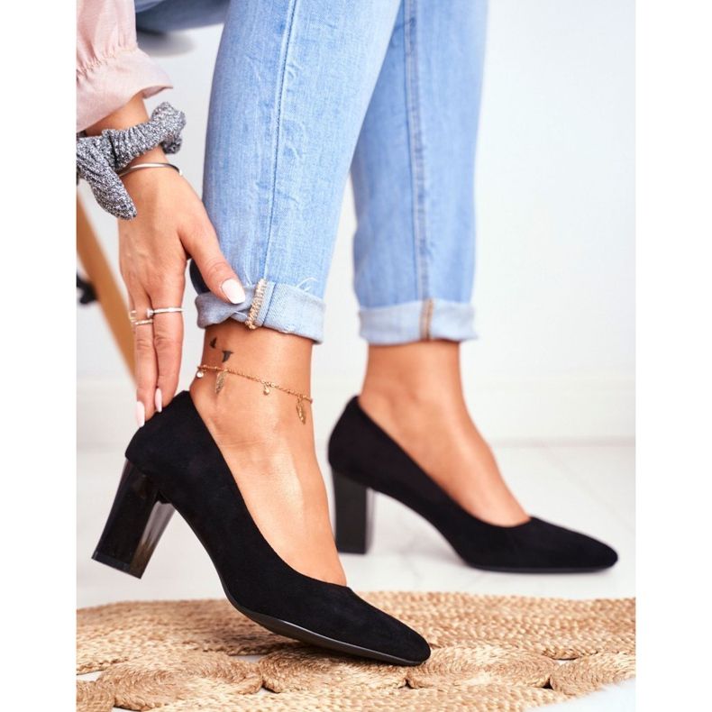 Naisten Avokkaat Sergio Leone PB403 Suede Black Herline musta 1