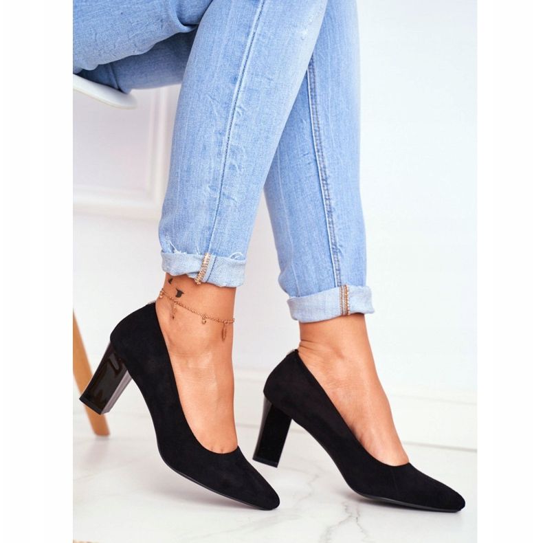 Naisten Avokkaat Sergio Leone PB403 Suede Black Herline musta 2