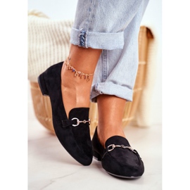 Naisten Mokkasiinit Suede Sergio Leone MK733 Black Febbi musta 2