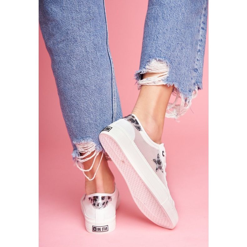 Naisten lenkkarit Big Star White FF274487 valkoinen 2