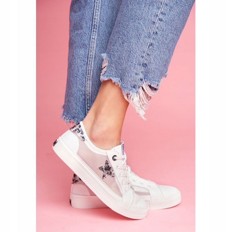 Naisten lenkkarit Big Star White FF274487 valkoinen 1