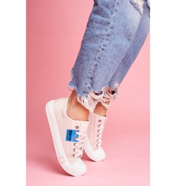 Naisten lenkkarit Big Star Openwork Pink FF274033 vaaleanpunainen 1