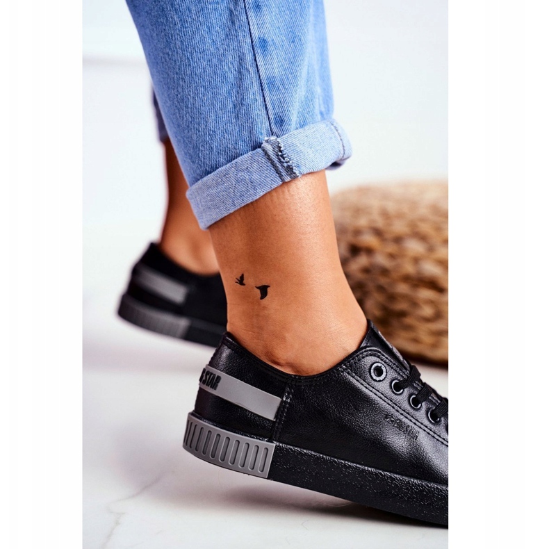 Naisten lenkkarit Big Star Black FF274177 musta harmaa 2