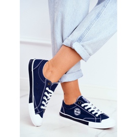 Naisten lenkkarit Big Star Navy Blue FF274229 tummansininen 2