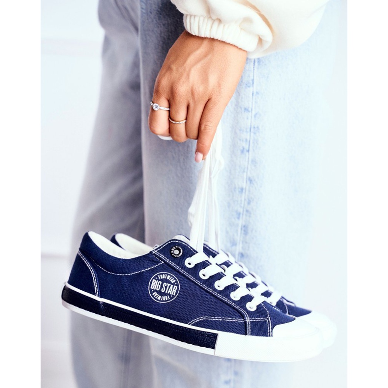 Naisten lenkkarit Big Star Navy Blue FF274229 tummansininen 1