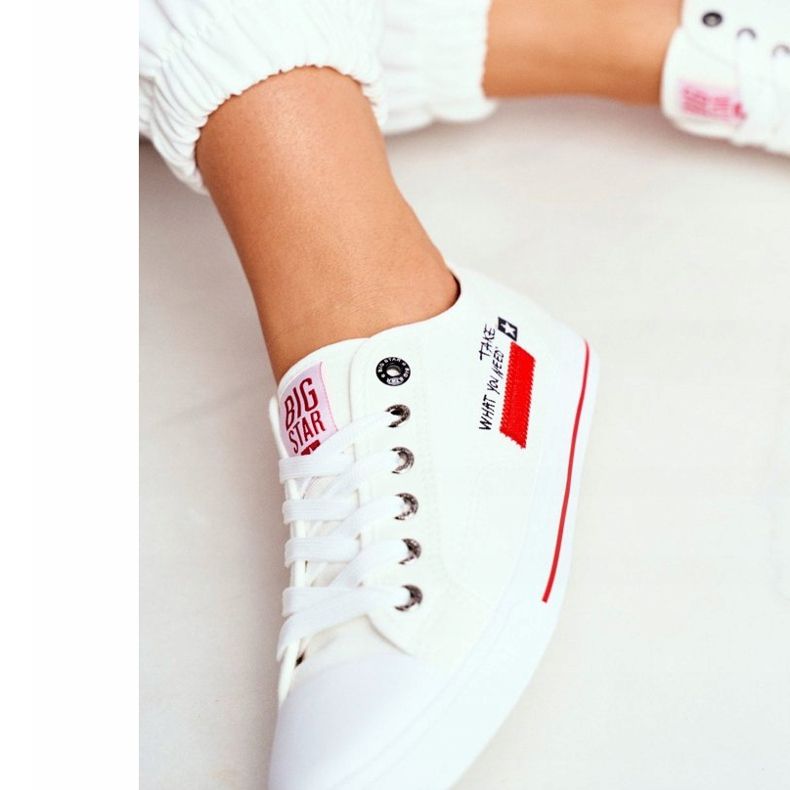 Naisten lenkkarit Big Star White FF274079 valkoinen 2