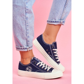 Naisten lenkkarit Big Star Navy Blue FF274125 tummansininen 1