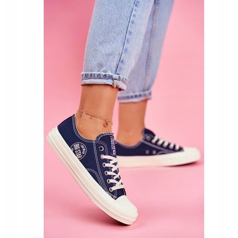 Naisten lenkkarit Big Star Navy Blue FF274125 tummansininen 2