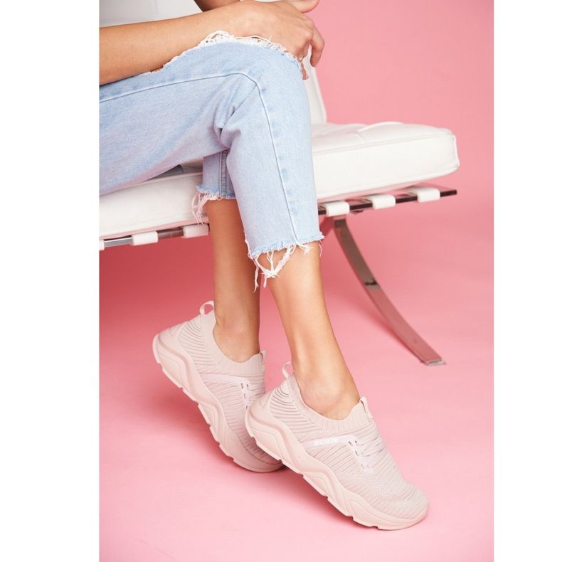 Naisten urheilukengät Big Star Vaaleanpunainen FF274956 1