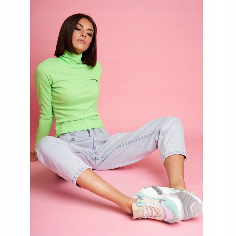 Naisten urheilukengät GOE Mint White FF2N3011 valkoinen vihreä 2