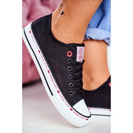 Cross Jeans Naisten lenkkarit Cross Farkut Musta Mesh FF2R4015C 2