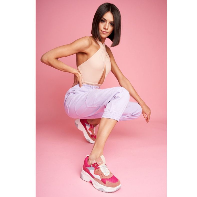 Naisten urheilukengät GOE Pink FF2N3010 valkoinen vaaleanpunainen 1