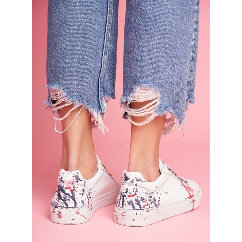 Naisten lenkkarit Valkoinen nahka GOE FF2N3027 1