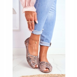 Naisten ballerinat Maciejka Nahka Ruskea kuvioilla 03497-21 monivärinen 1