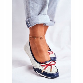 EVE Naisten valkoiset ja punaiset nahkaverhoilulajit Erdola valkoinen punainen laivastonsininen 1