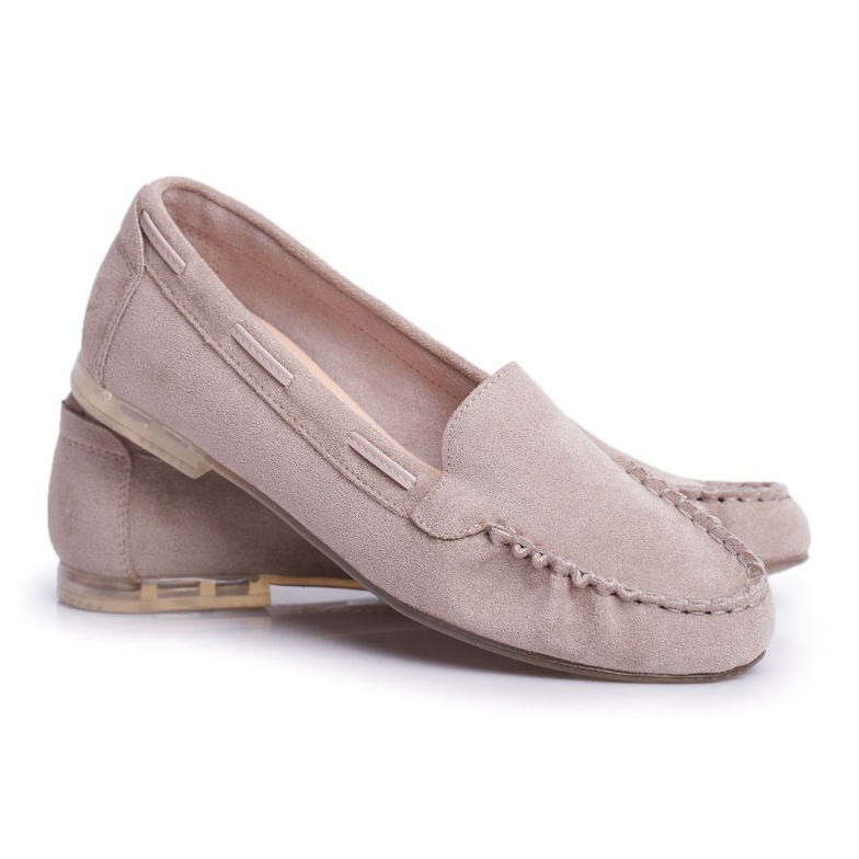 Naisten Loaferit Sergio Leone Suede Beige MK722 2