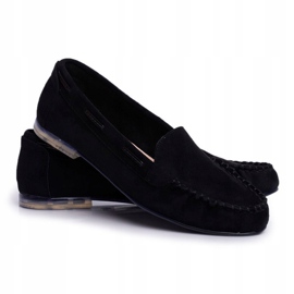 Naisten Loaferit Sergio Leone Suede Musta MK722 1