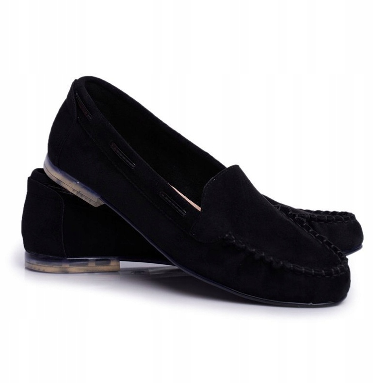 Naisten Loaferit Sergio Leone Suede Musta MK722 1