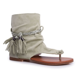 SEA Naisten sandaalit Varvastossut, joissa varsi vihreä SL1011 Madrit 1