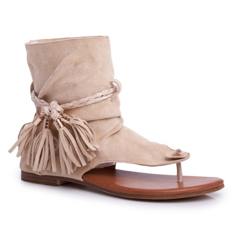 SEA Naisten sandaalit Varvastossut, joissa varsi Beige SL1011 Madrit 2