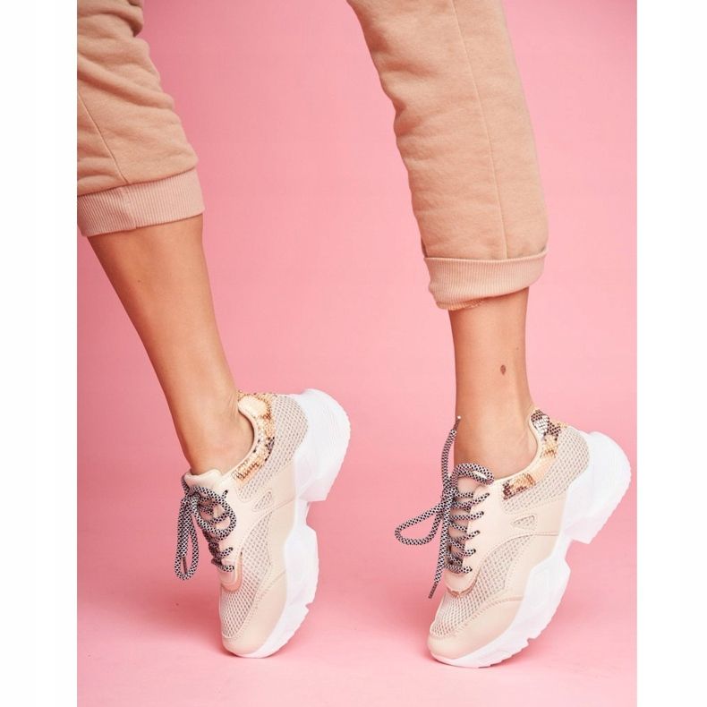 PS1 Naisten urheilukengät Snakeskin Beige Giselle 1