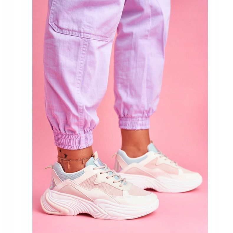 PS1 Naisten urheilukengät Värikäs Beige Pinner valkoinen 2