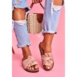 SEA Naisten tohvelit korkkinauhoilla Pink Felis vaaleanpunainen 2