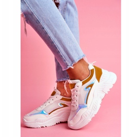 BUGO Naisten urheilukengät keltainen ja valkoinen 2